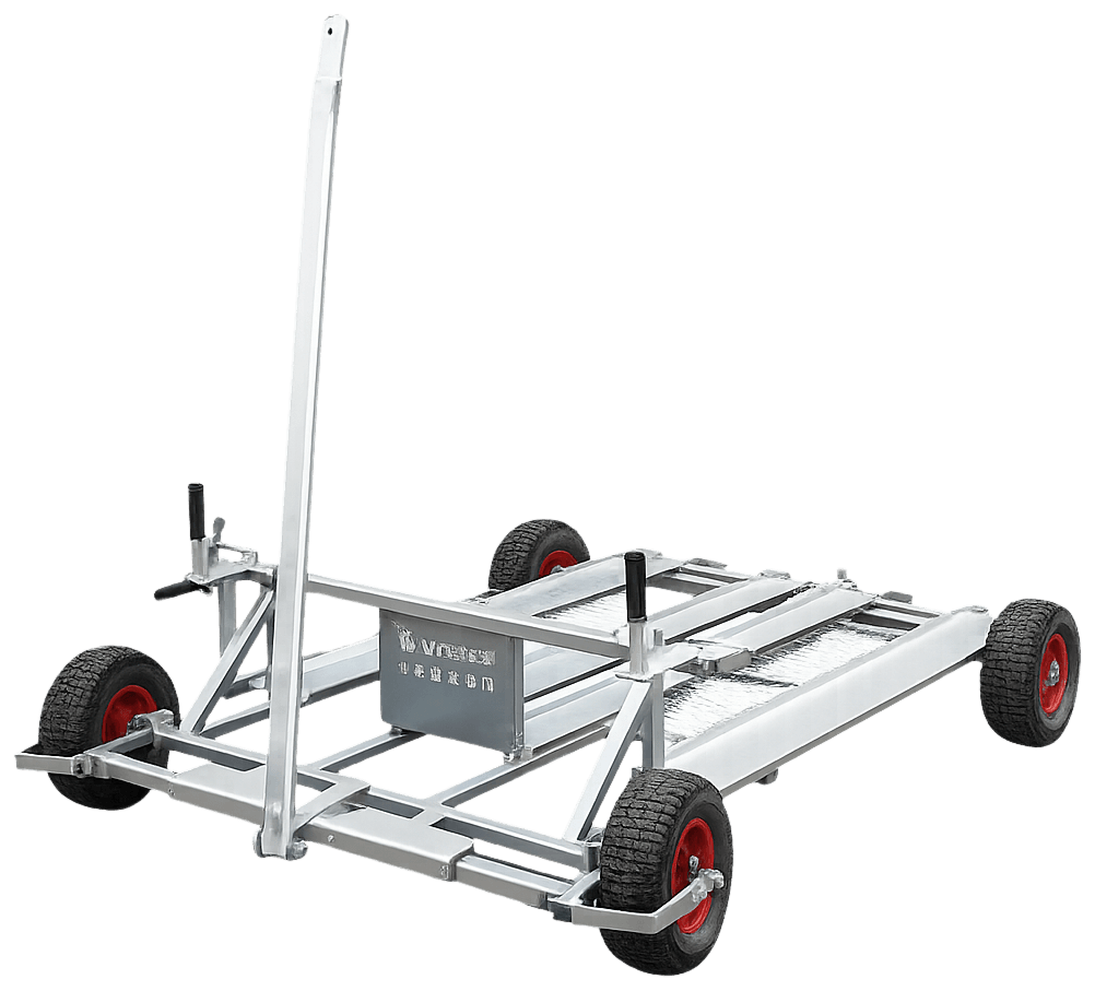 HortiMover all-terrain nursery wagon with galvanized steel deck